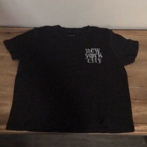 New York City juniors cropped tee